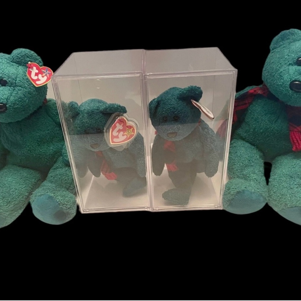 Ty Wallace the Bear Beanie Babies and Buddies lot 1999. Mint 1st Edition errors